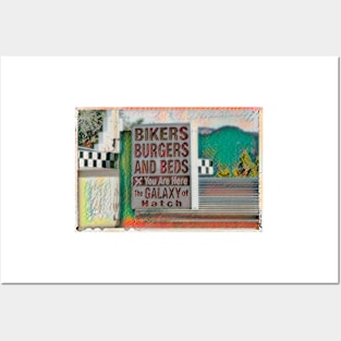 Bikers Burgers and Beds - Hatch - Utah Signage Posters and Art